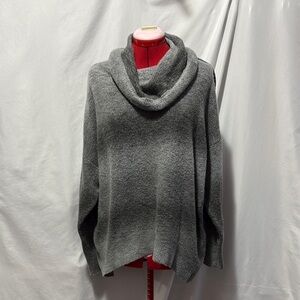 Mexx Gray Cowl Neck Sweater with Relaxed Fit